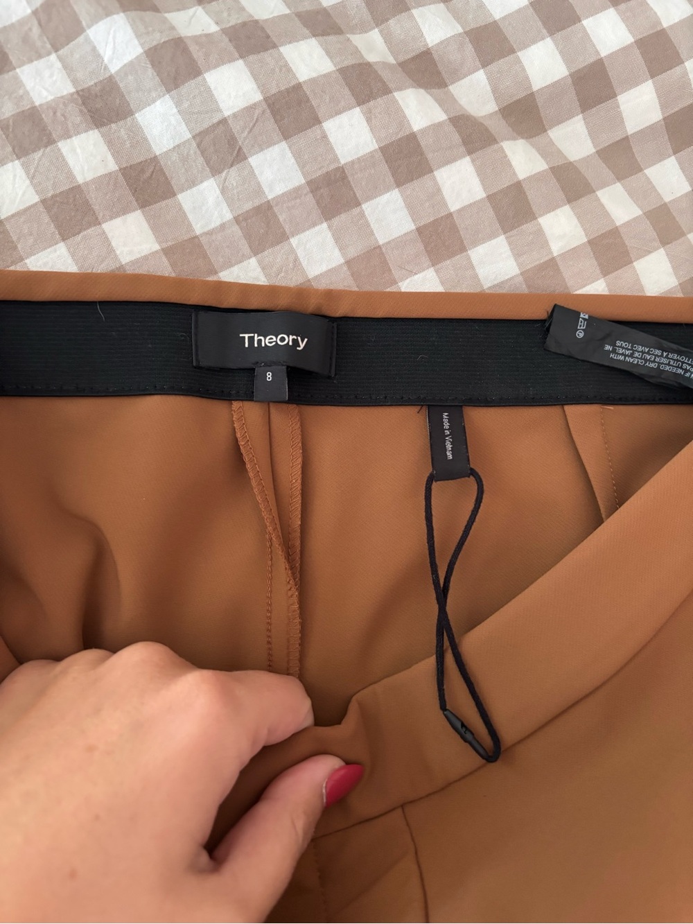 theory | nwt camel trousers - Picture 3 of 9